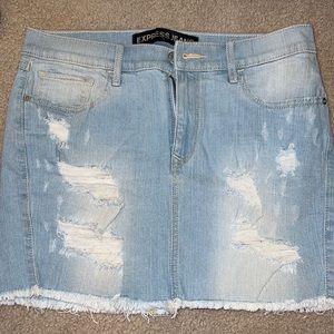 EXPRESS JEANS SKIRT LIGHTWASH